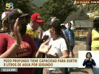 Más de 2 mil familias de 7 sectores en La Guaira beneficiadas con 8 litros de agua por segundo