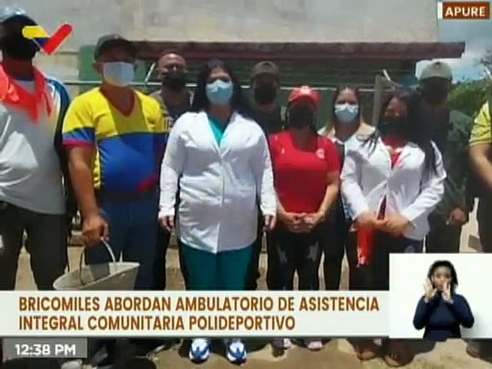 Bricomiles rehabilitan Consultorio Popular tipo II "Rómulo Gallego" del ASIC Polideportivo en Apure