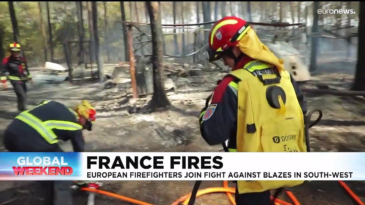 European firefighters help fight blaze in Gironde