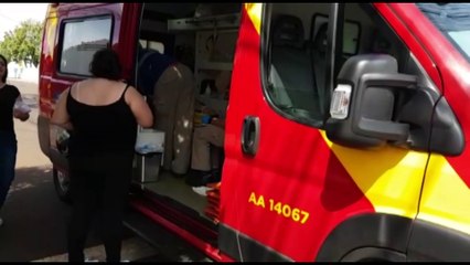 Motociclista sofre contusão no cotovelo após acidente no Floresta