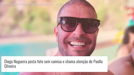 Download Video: Diogo Nogueira posta foto sem camisa e peitoral do cantor chama atenção de Paolla Oliveira