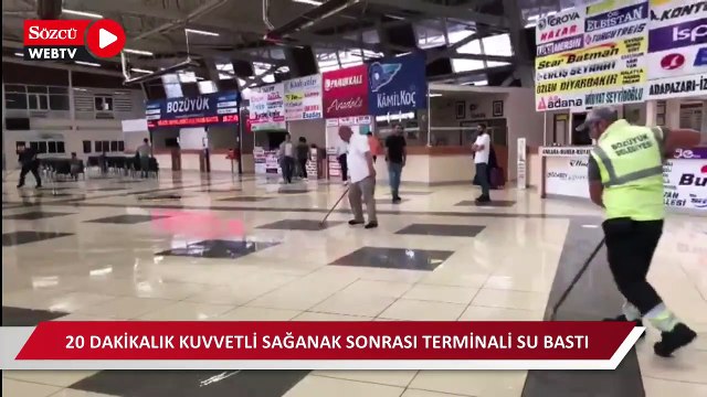 Bilecik Bozüyük ilçe terminalini su bastı