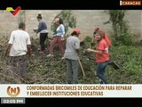 Bricomiles de Educación reparan y embellecen la U.E.N. Ramón Díaz Sánchez en Caracas