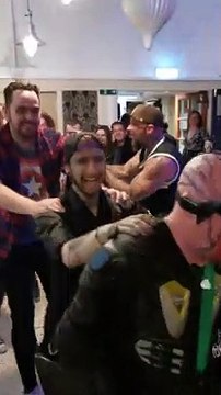 Helping a Baby Seagull Out of the Bar During a Heavy Metal Conga