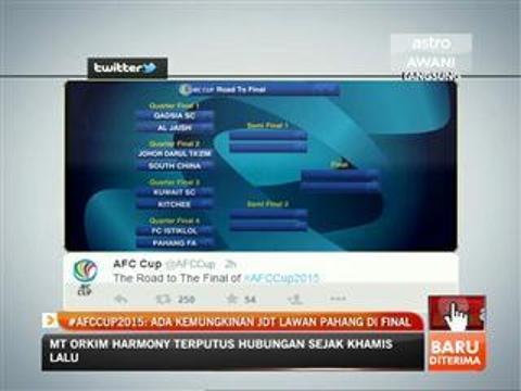 #AFCCup2015: Ada kemungkinan JDT lawan Pahang di final