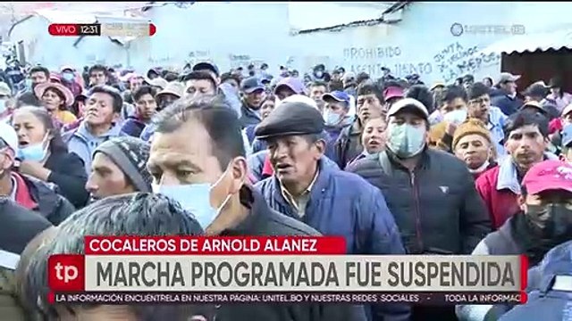 Cocaleros de Arnold Alanes reprogramarán su marcha para evitar conflictos