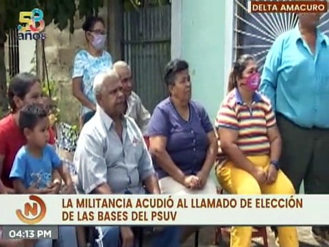 Militancia del PSUV Delta Amacuro elige propulsores con votos en más de 2mil 833 calles