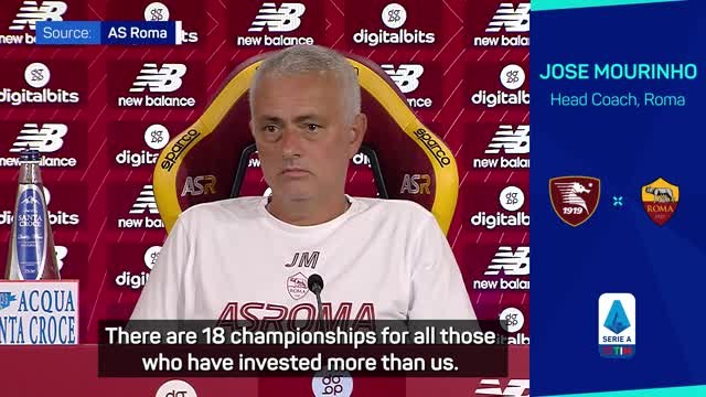 Mourinho denies Roma being Serie A favourites