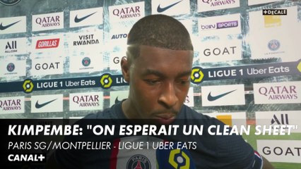 Réaction de Presnel Kimpembé - Paris SG/Montpellier