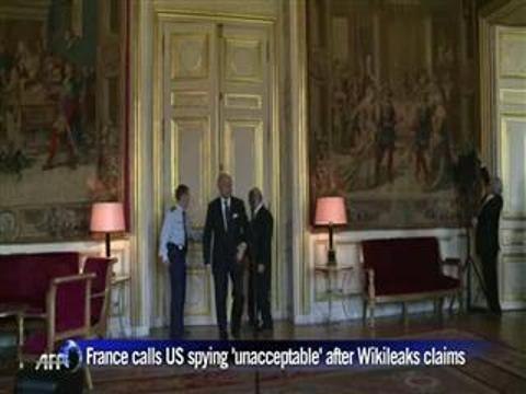 France calls US spying 'unacceptable' after WikiLeaks claims