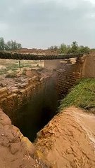 مياه السيول تشكل لوحات جمالية في القرية التاريخية بأشيقر 1