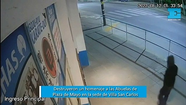 Villa San Carlos sufrió un ataque vandálico en su sede: destruyeron un homenaje a las Abuelas de Plaza de Mayo