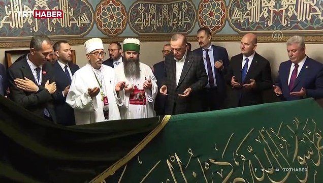Cumhurbaşkanı Erdoğan, Hacı Bektaş Veli Dergahı'nı ziyaret etti