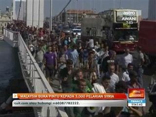 Malaysia buka pintu kepada 3,000 pelarian Syria