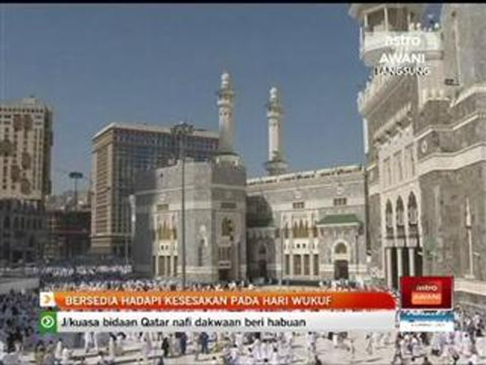 Bersedia hadapi kesesakan pada hari Wukuf