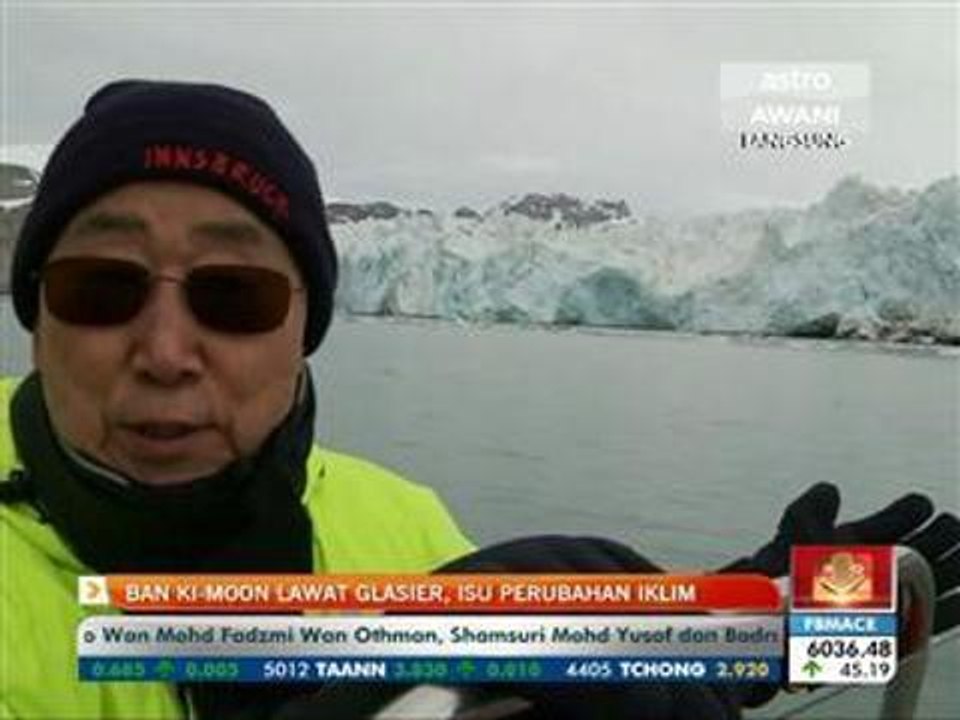 Ban Ki-Moon lawat glasier, isu perubahan iklim