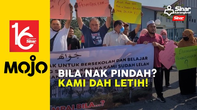 Ibu bapa mogok anak gagal pindah bangunan sekolah baharu