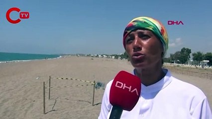 Caretta caretta yuvasını 'kürekle' açtı, yavruların ölümüne neden oldu