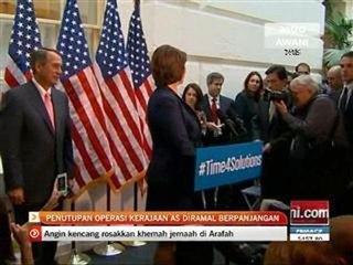 Penutupan operasi kerajaan AS diramal berpanjangan