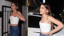 Alaya Furniturewala White Tank Top Bold Look Viral, Camera के सामने...| Boldsky *Entertainment