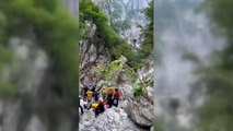 Kastamonu gündem haberi | KASTAMONU - Valla Kanyonu'nda mahsur kalan son sporcu da kurtarıldı