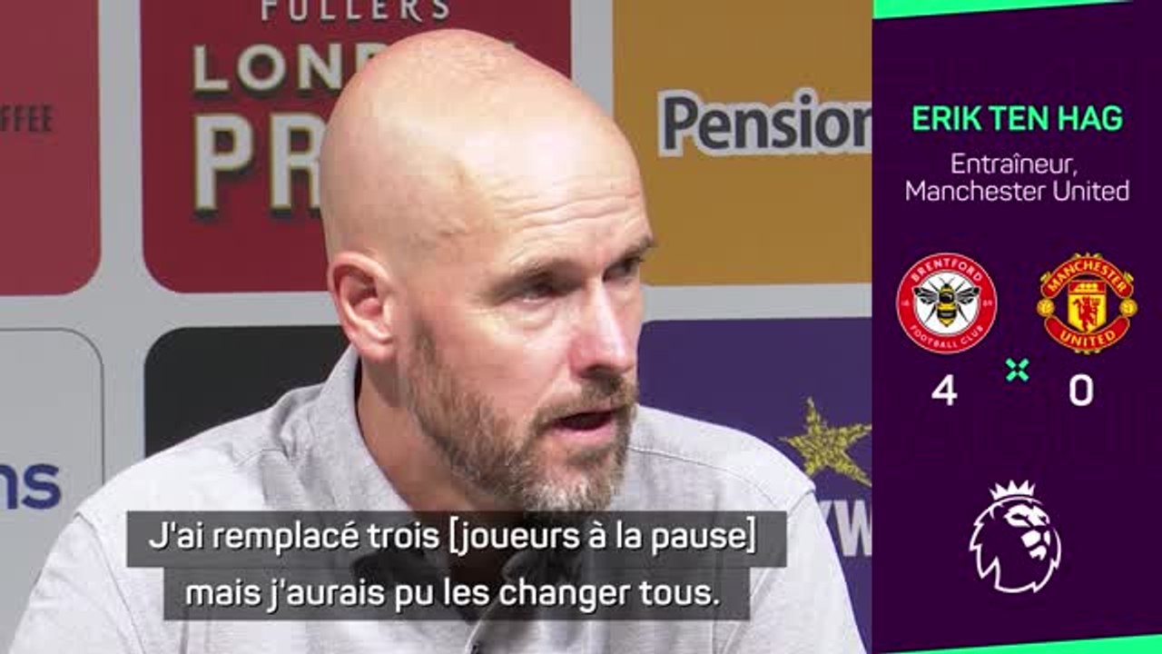 2e j. - Ten Hag : "J'aurais pu changer tous les joueurs à la pause"