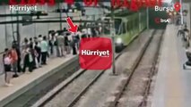 Metronun önüne atlayan kişi, yürekleri ağza getirdi