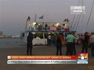 Kapal bawa mangsa kejadian bot karam ke Rhodes