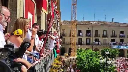 Cohete de Tafalla: así han comenzado las fiestas
