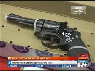Dua lelaki diberkas miliki pistol
