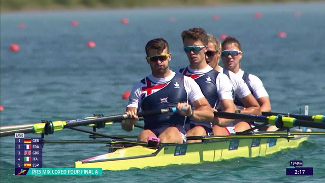 2022 European Rowing Championships - Munich, Germany - PR3 Mixed Coxed Four (PR3Mix4+) A-final