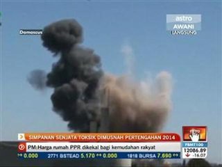 Simpanan senjata toksik dimusnah pertengahan 2014