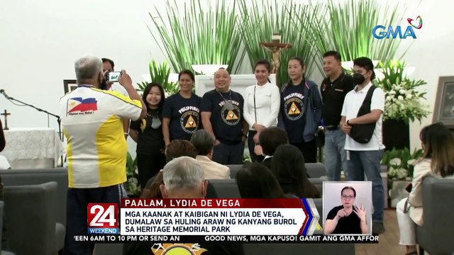 Mga kaanak at kaibigan ni Lydia de Vega, dumalaw sa huling araw ng kanyang burol.. | 24 Oras Weekend