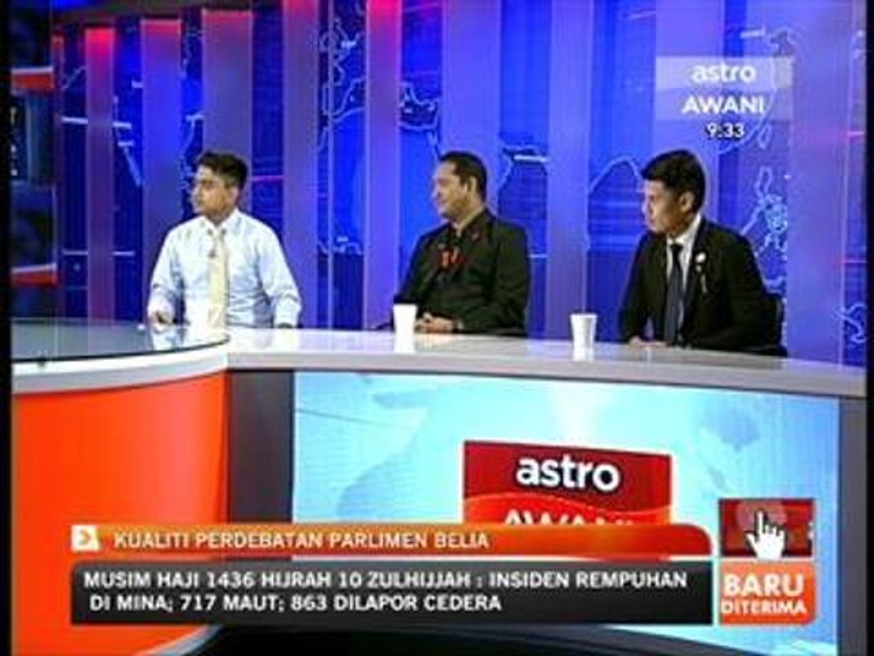 Kualiti perdebatan Parlimen Belia
