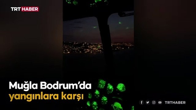 Yangın söndürme helikopterine karadan lazer tutuldu
