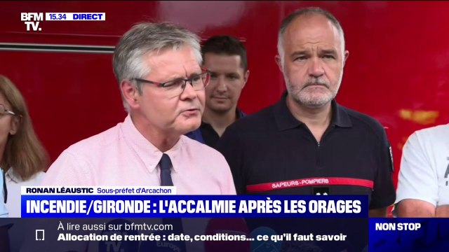Le feu est dorénavant fixé : le sous-préfet d'Arcachon annonce que l'ensemble des 8000 habitants évacués peuvent rentrer chez eux
