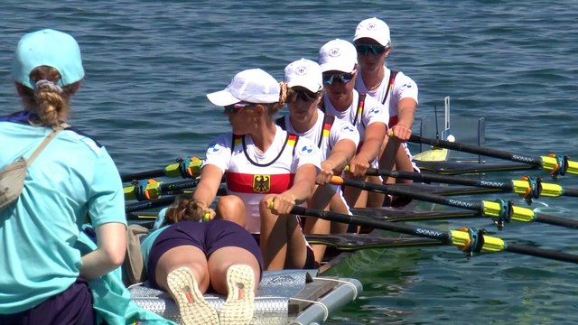 2022 European Rowing Championships - Munich, Germany - Lightweight Women's Quadruple Sculls (LW4x) A-final