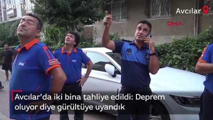 Avcılar’da iki bina tahliye edildi: Deprem oluyor diye gürültüye uyandık