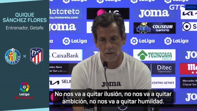 Quique Sánchez Flores: Respetamos al Atlético pero intentaremos ganar