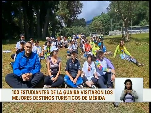 Cien estudiantes guaireños con mejores promedios disfrutan vacaciones en Mérida