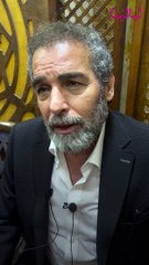 عزاء رجاء حسين-أحمد عبد العزيز: فقدنا فنانة كبيرة زي رجاء حسين ومن الصعب تعويضها