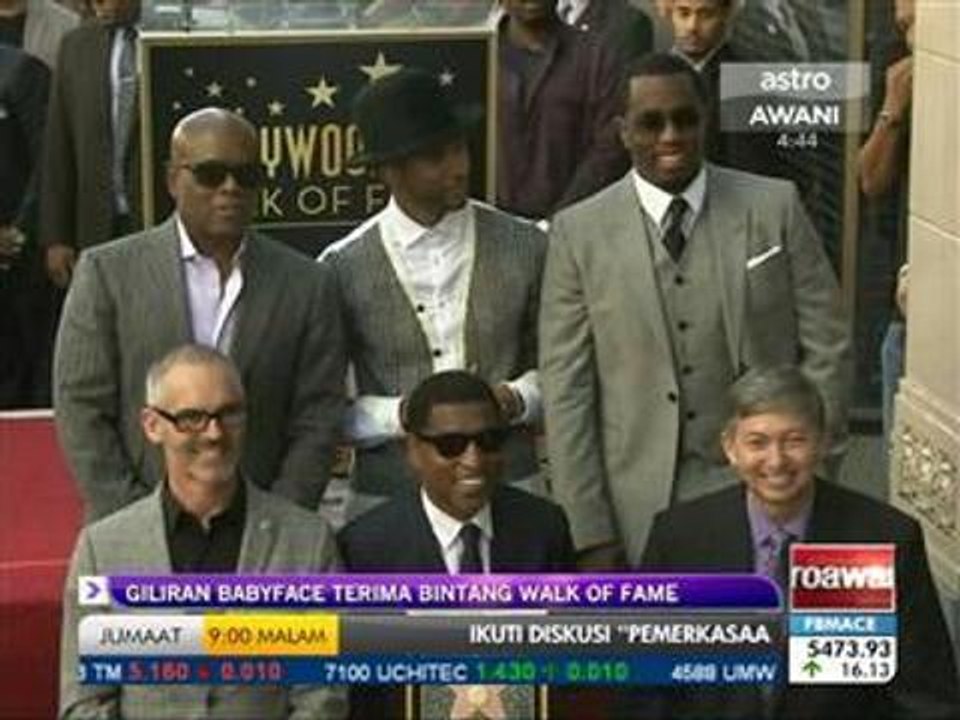 Giliran Babyface terima bintang 'Walk of Fame'