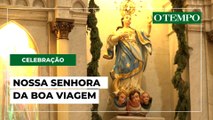 Fiéis participam de missa à Nossa Senhora da Boa Viagem, padroeira de BH