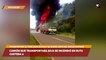 Camión que Transportaba Soja se Incendió en Ruta Costera 2