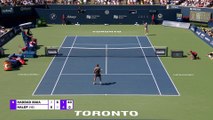 Haddad Maia v Halep | WTA Canadian Open Final | Match Highlights