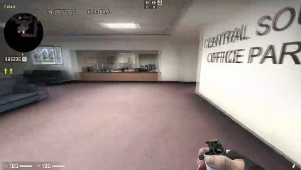 How to Smoke Bathroom on Office, option 1 - CSGO