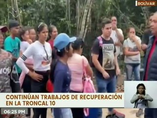 Continúan las labores de asfaltado para recuperar la Troncal 10 en el estado Bolívar