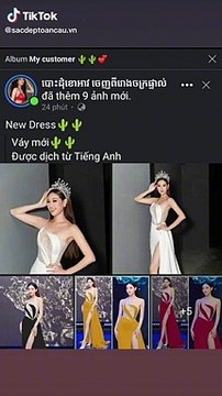 Phát hiện thiết kế từng được Hoa hậu Lương Thùy Linh và Khánh Vân từng diện, được thí sinh Miss Grand Cambodia rao bán