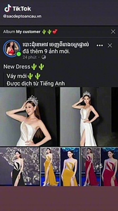 Phát hiện thiết kế từng được Hoa hậu Lương Thùy Linh và Khánh Vân từng diện, được thí sinh Miss Grand Cambodia rao bán