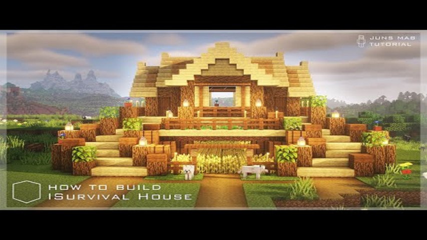 Minecraft- How To Build a 2-Player Survival Base(Mansion House) Tutorial  (#17) - video Dailymotion
